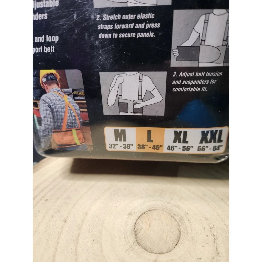 ONE NEW WESTERN SAFETY LARGE SUPPORT‎ BELT 94235~NEW IN PACKAGE